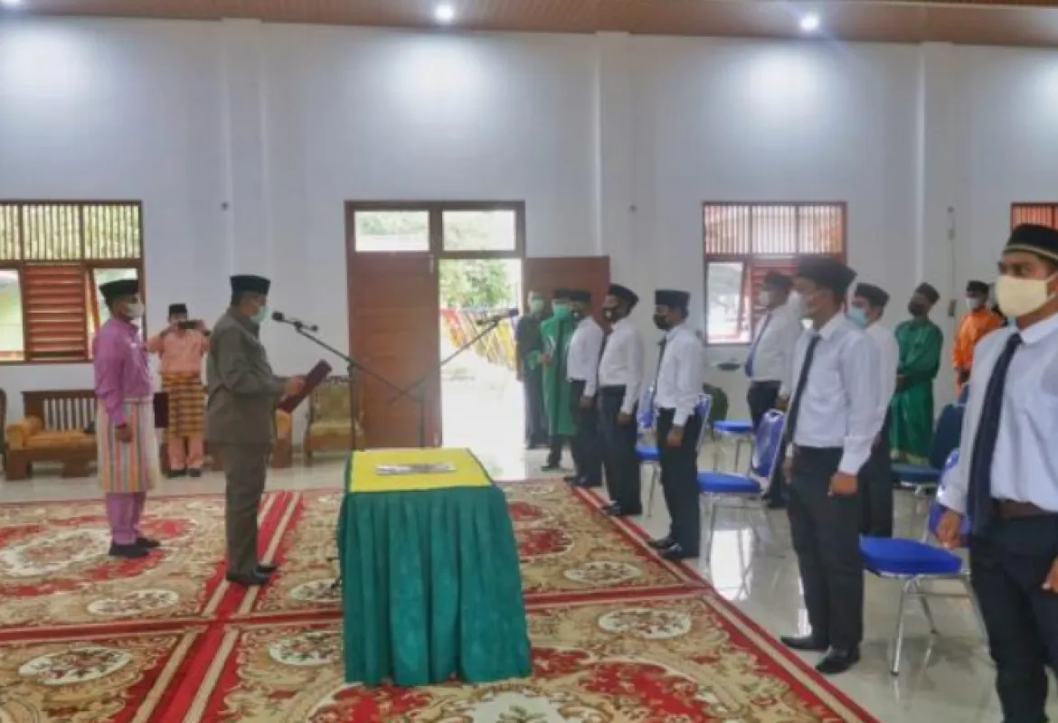 Lantik Anggota Bapekam, Bupati Siak berharap bisa bersinergi dengan Pemerintah Kampung