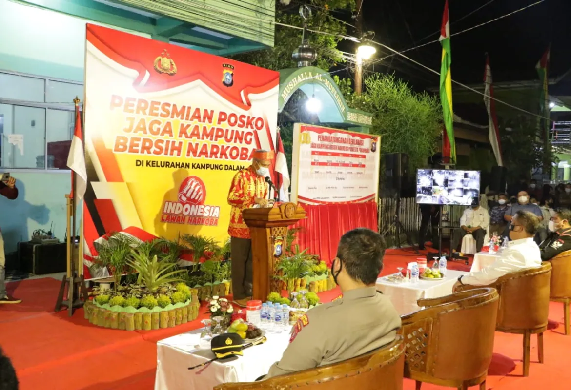 Wakil Walikota Pekanbaru Sambut Baik Peresmian Pos Jaga Kampung Bersih Narkoba di Kampung Dalam