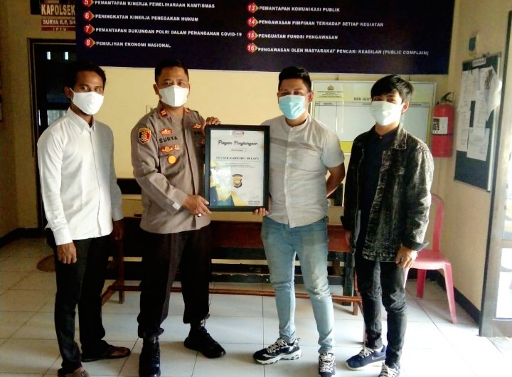 Penghargaan PT. Indomarco Cabang Bengkulu kepada Polsek Kampung Melayu