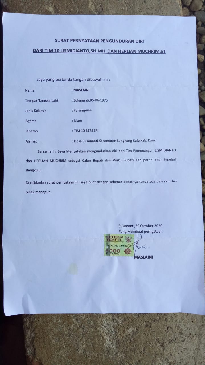 Kemenangan di Depan Mata,  Tim 10 Lismidianto-Herlian Dukung Gusril-Medi