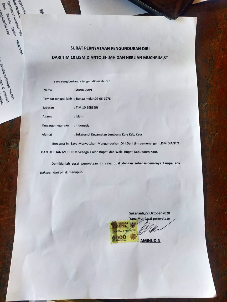 Kemenangan di Depan Mata,  Tim 10 Lismidianto-Herlian Dukung Gusril-Medi