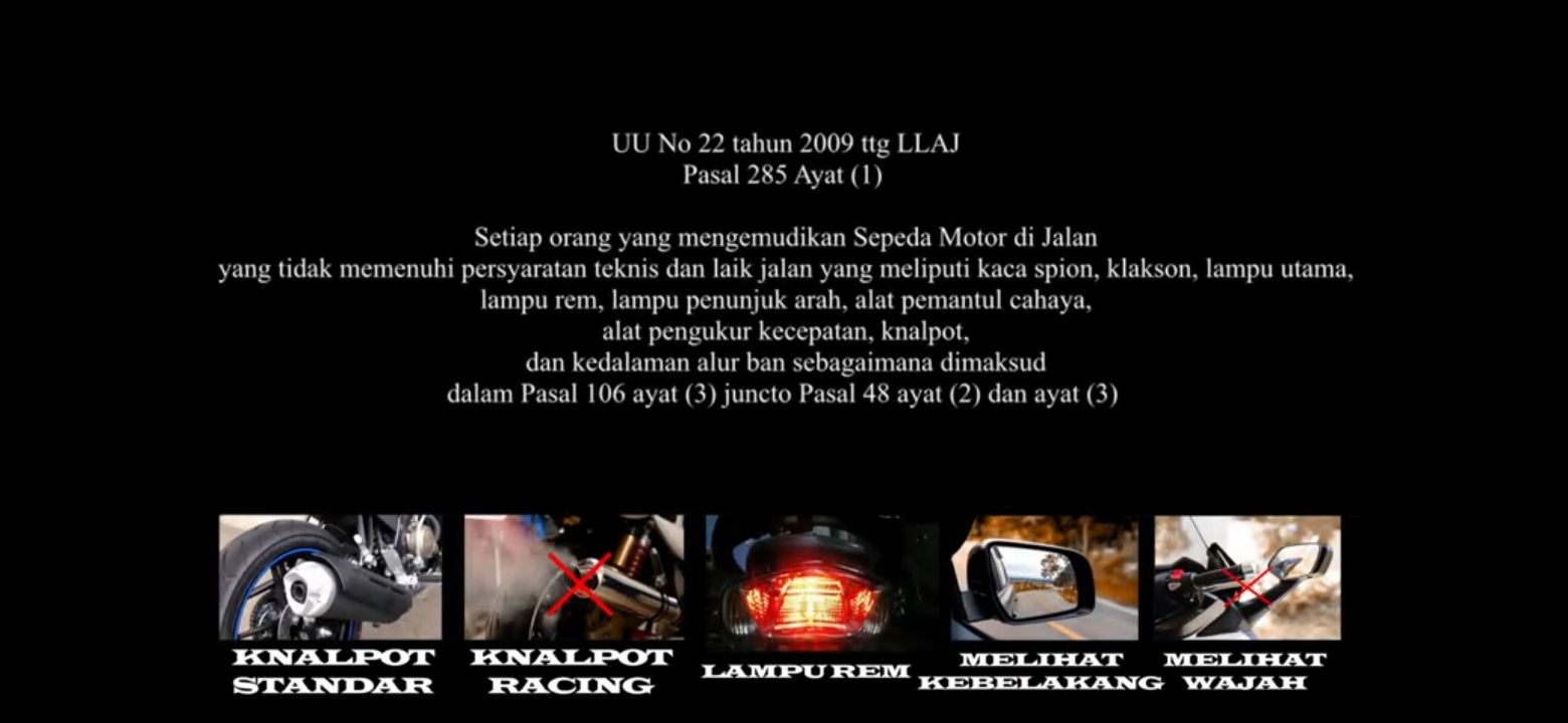 Pasal 285 (ayat 1) UU No.22 Tahun 2009 