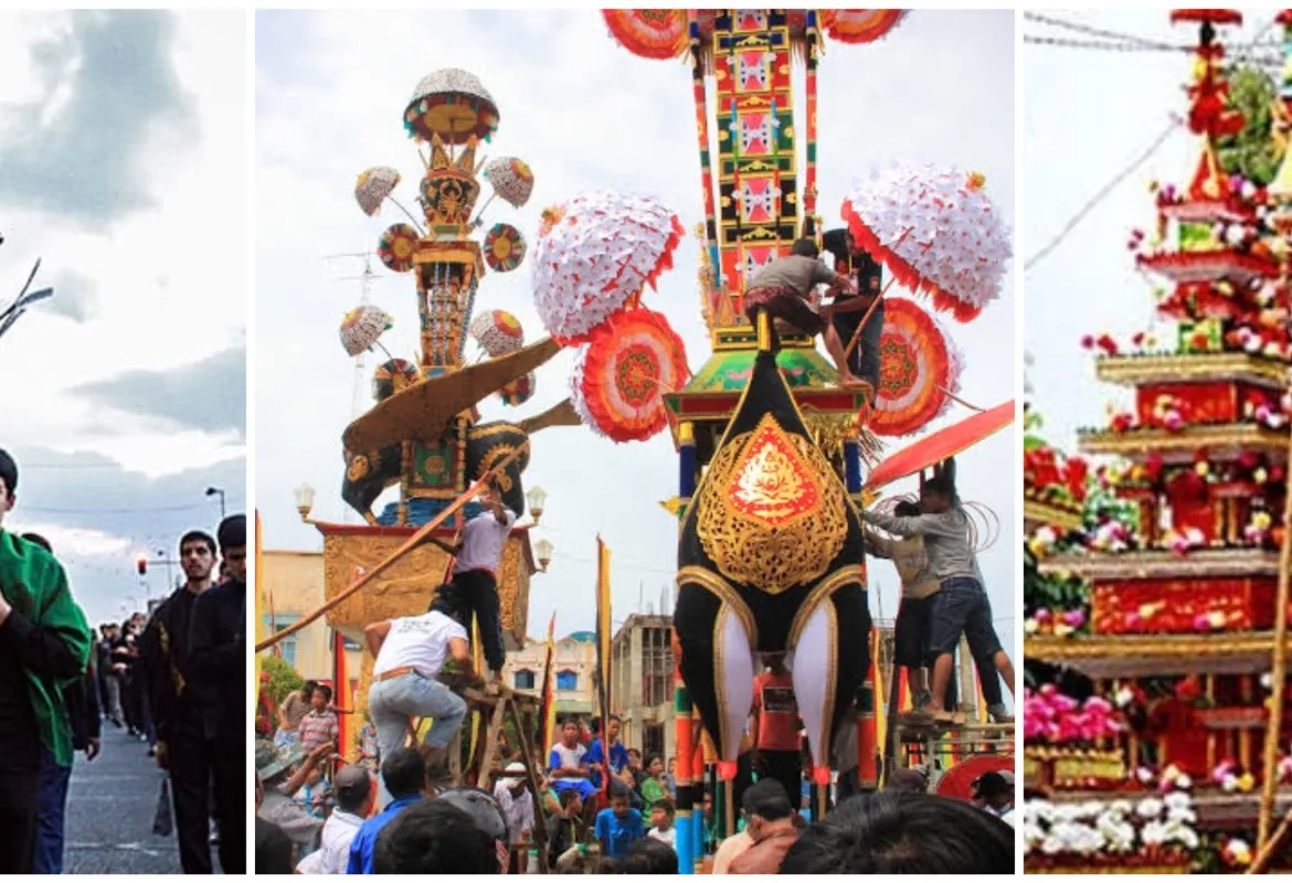 Perayaan Tabot di Kota Bengkulu, Festival Hoyak Tabuik di Pariaman dan Peringatan Asyura di Iran