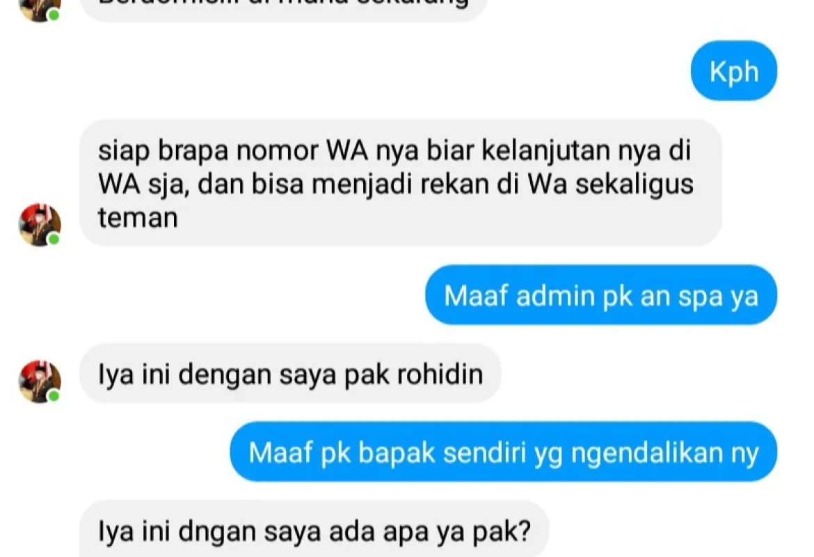 Masyarakat Diminta Waspada, Telah Beredar Akun Palsu Mengatasnamakan Rohidin Mersyah