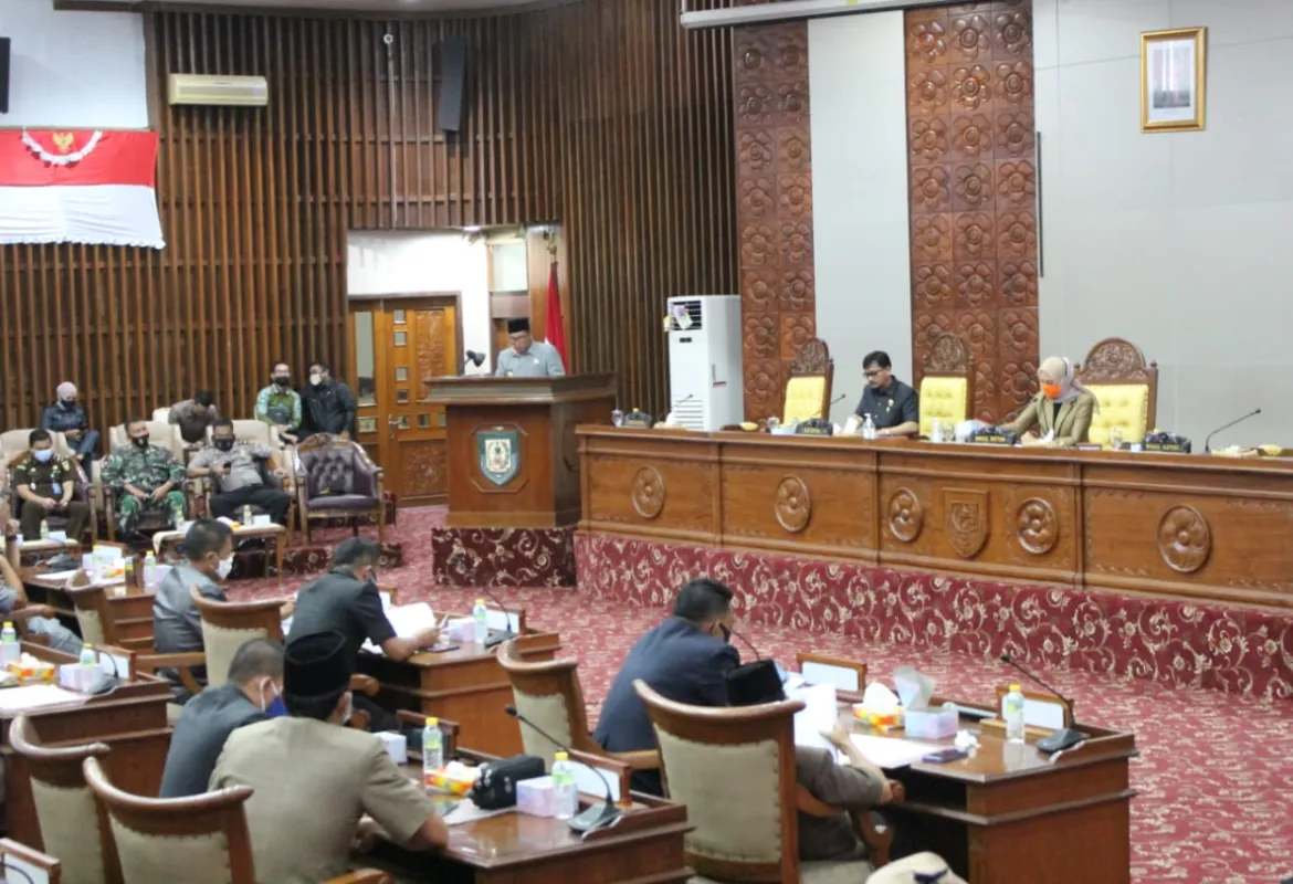 DPRD Provinsi Bengkulu Gelar Rapat Paripurna Agenda Penyampaian Nota Penjelasan Gubernur Bengkulu Tentang RAPBD-P TA 2020