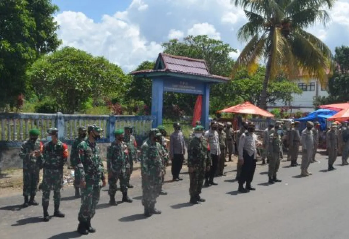 Patroli ke Beberapa Pasar, Dandim 0407 Bengkulu Ingatkan Pentingnya Disiplin Prokes