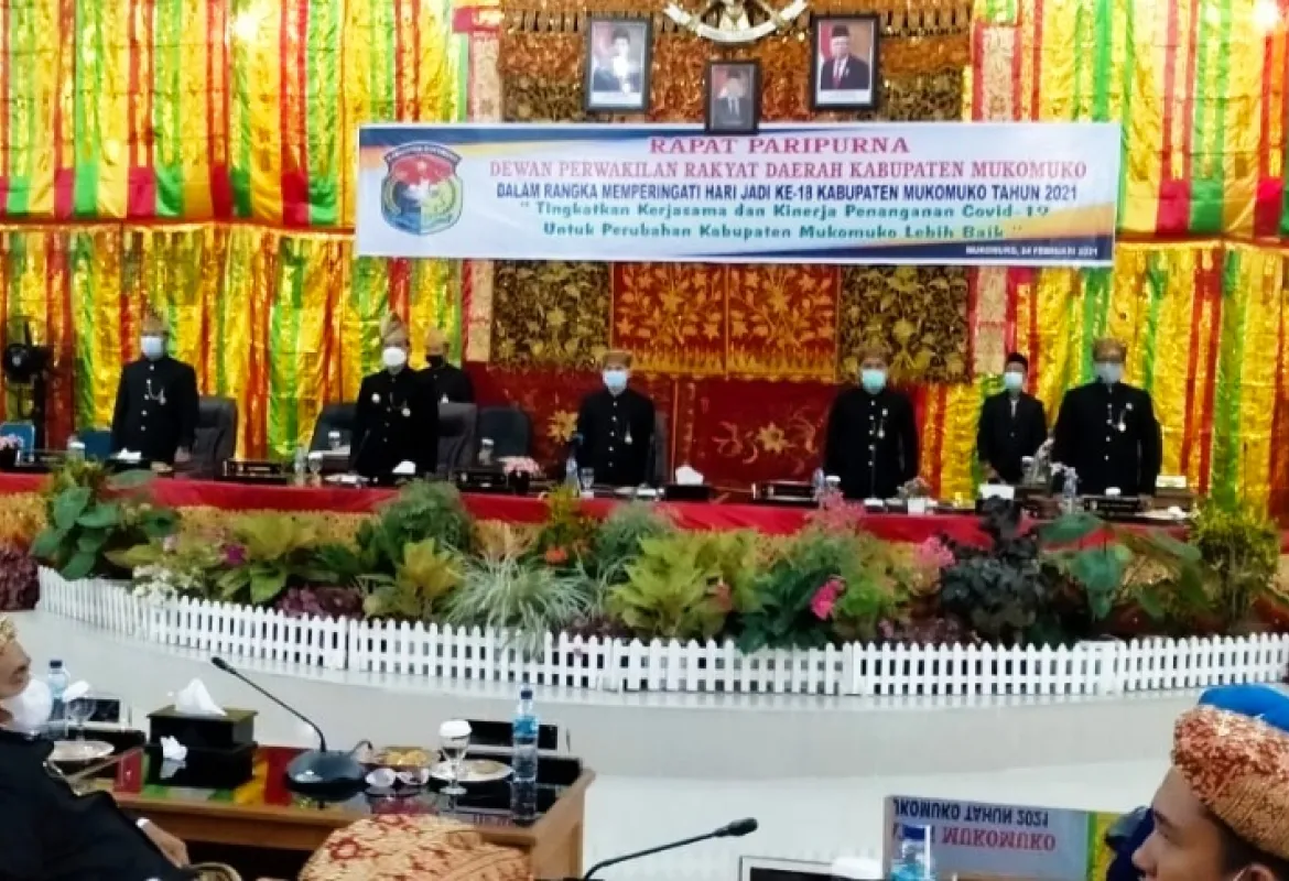 DPRD Mukomuko Gelar Paripurna Peringati Hari Jadi Kabupaten Mukomuko Ke-18