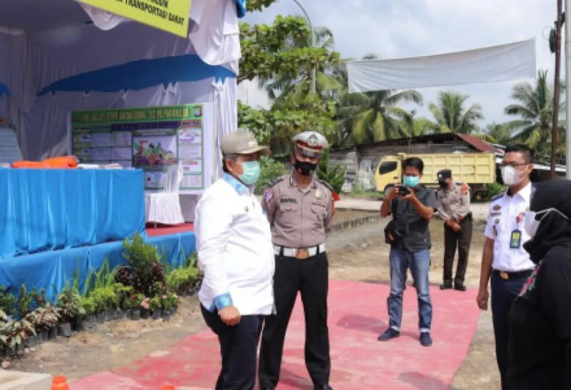 Bupati Siak Pantau Pos Penyekatan Mudik di Minas dan Kandis