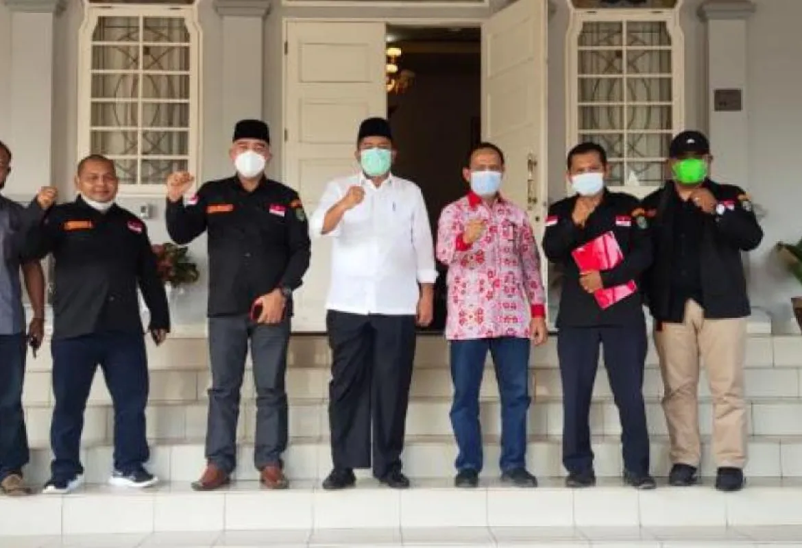 LMPP Marcab Siak Sampaikan Salam Hangat RI 2 Untuk Bupati Alfedri