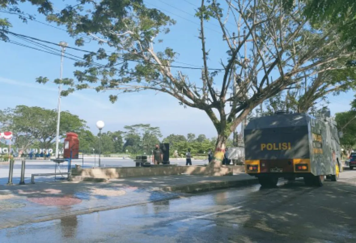 Siak Urutan ke-3 Covid-19 di Riau, Wilayah Pusat Objek Wisata Disirami Disinfektan