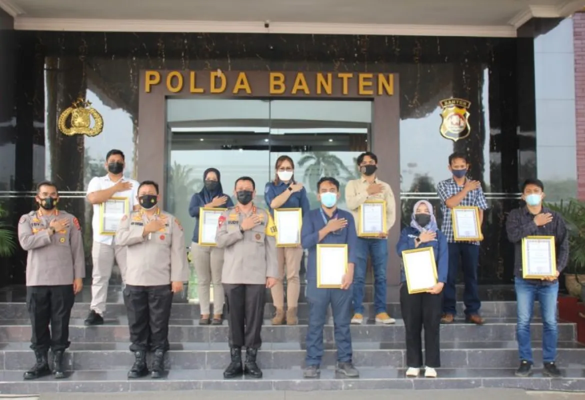Kapolda Banten bersama Insan Pers