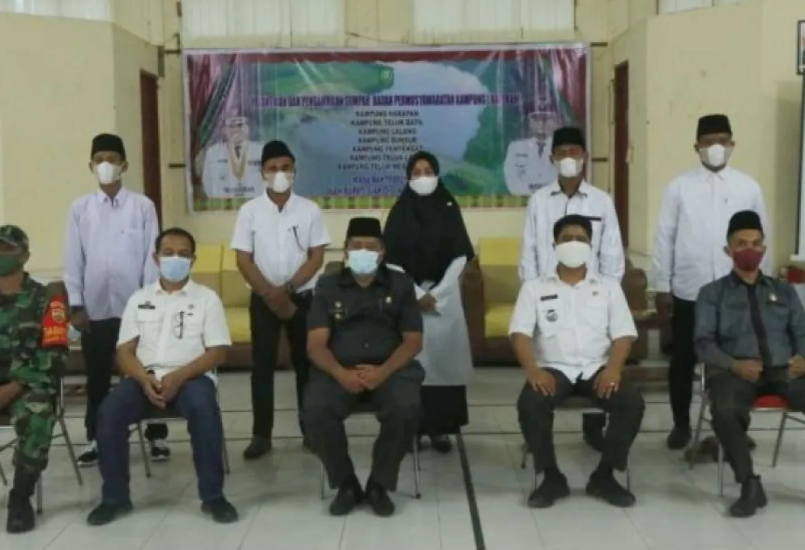 Bupati Siak Alfedri Lantik 49 anggota Bapekam Se-Kecamatan Sungai Apit