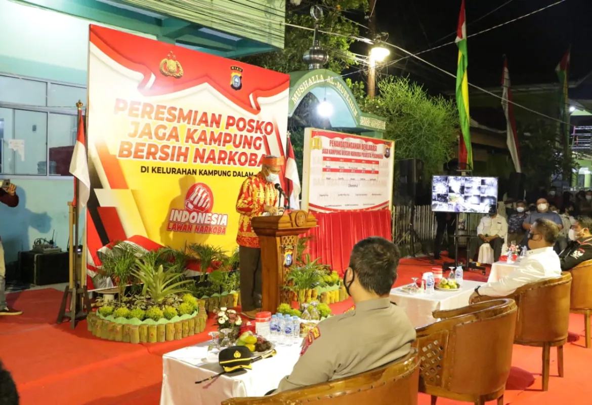 Wakil Walikota Pekanbaru Sambut Baik Peresmian Pos Jaga Kampung Bersih Narkoba di Kampung Dalam