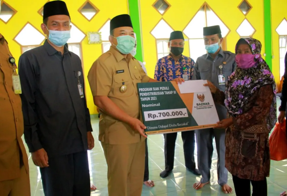 Wakil Bupati Siak Himbau Masyarakat Untuk Berzakat dan Doakan Para Muzaki