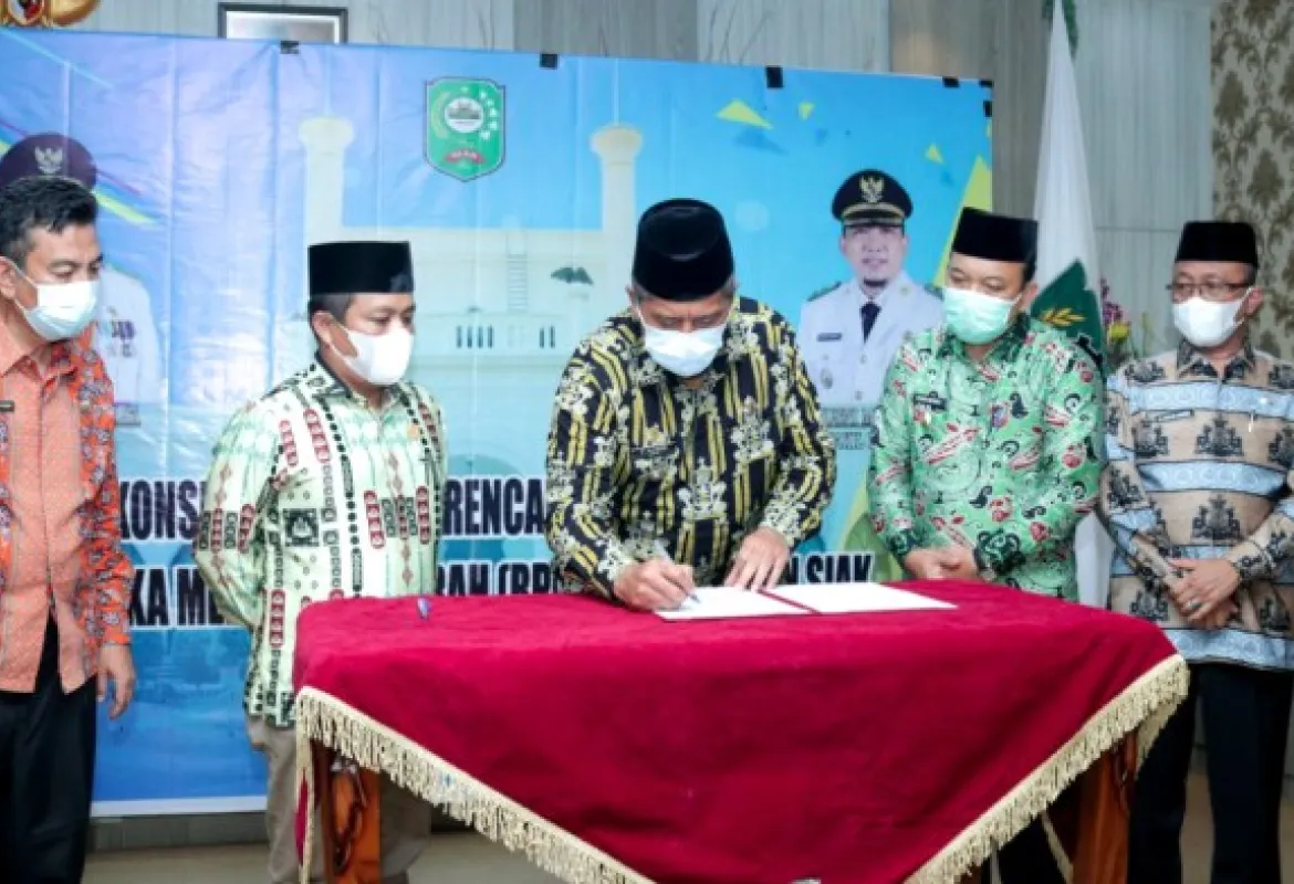 Bupati Alfedri Buka Forum Konsultasi Publik Rancangan Awal Rencana Pembangunan Jangka Menengah Daerah (RPJMD) Kabupaten Siak Tahun 2021-2026
