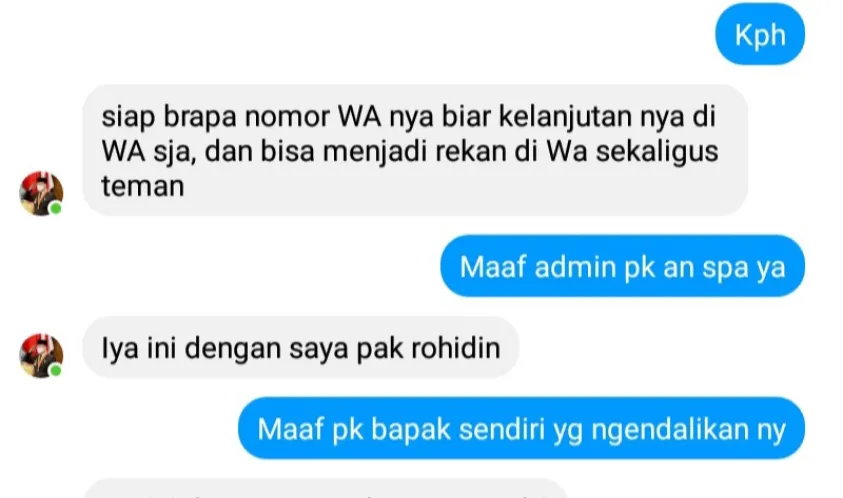 Masyarakat Diminta Waspada, Telah Beredar Akun Palsu Mengatasnamakan Rohidin Mersyah