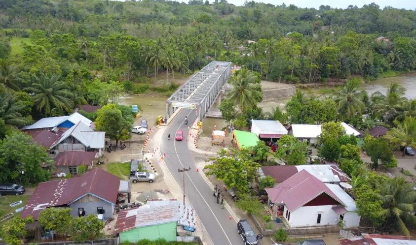 Kini Masyarakat Bisa Nikmati Jembatan Tanjung Agung Palik Bengkulu Utara
