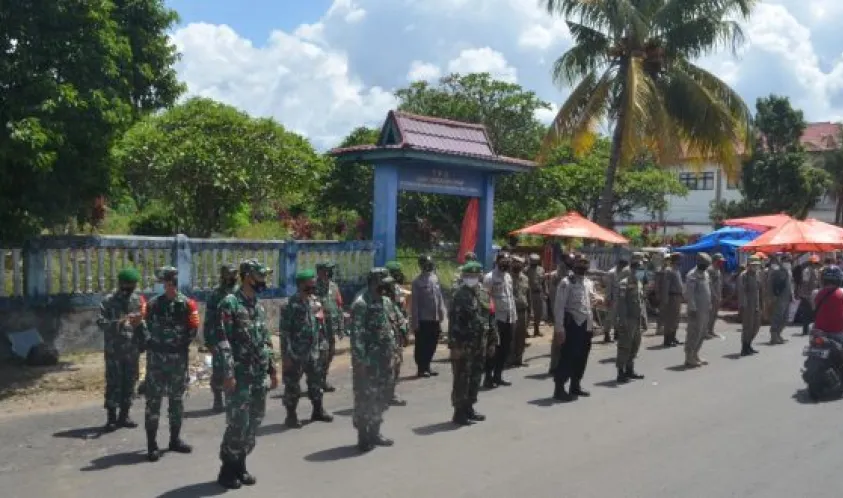 Patroli ke Beberapa Pasar, Dandim 0407 Bengkulu Ingatkan Pentingnya Disiplin Prokes