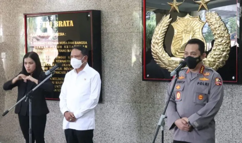 Kapolri, Listyo Sigit Prabowo dan Menpora