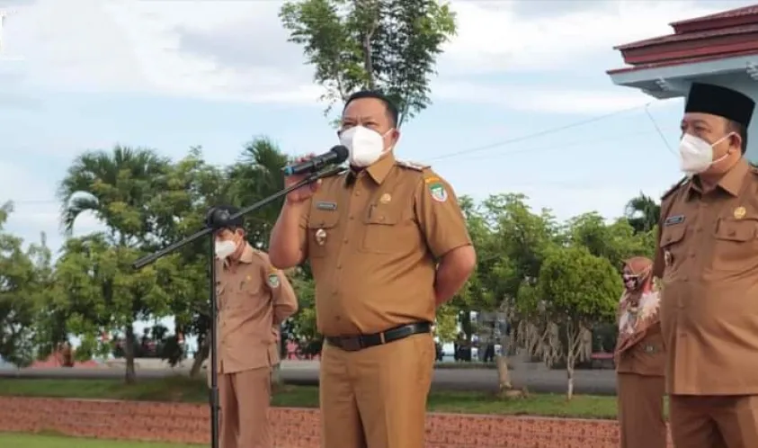 Bupati Erwin Octavian Ajak Jalankan Lima Program Unggulan Saat Apel Perdana