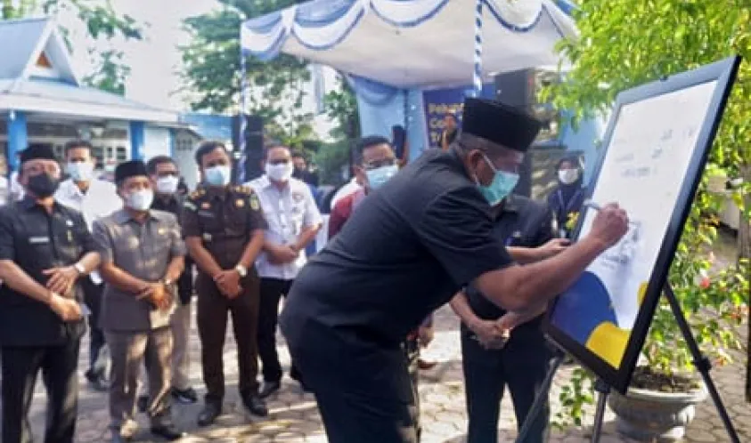 Bupati Siak Alfedri Luncurkan Siak TV Goes Satelit Telkom 4