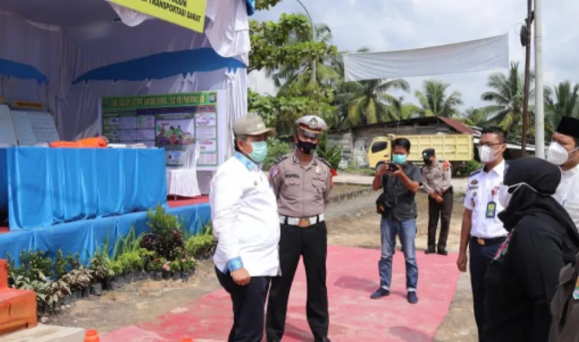 Bupati Siak Pantau Pos Penyekatan Mudik di Minas dan Kandis