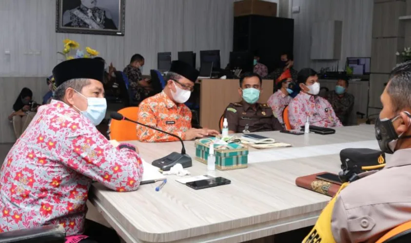 Pemerintah Kabupaten Siak Gelar Rakor Penanggulangan Penyebaran Covid-19