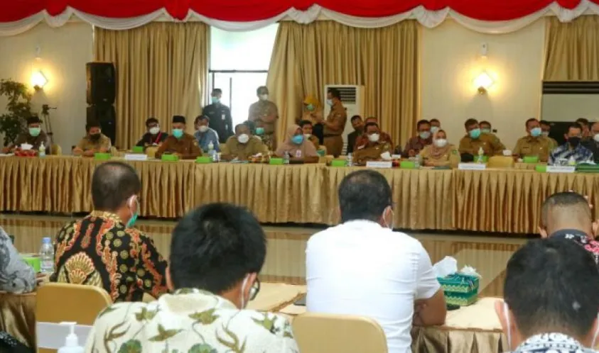 Bupati Alfedri Hadiri Rapat Koordinasi Alih Kelola Blok Rokan Dari Perusahaan PT Chevron Kepada PT. Pertamina Hulu Rokan