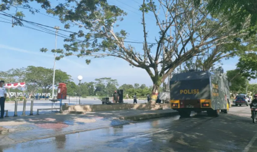 Siak Urutan ke-3 Covid-19 di Riau, Wilayah Pusat Objek Wisata Disirami Disinfektan
