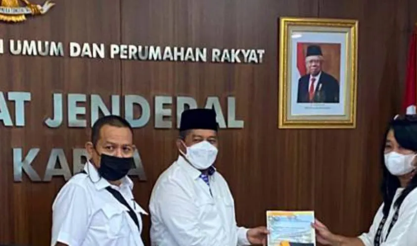 Ajukan Proposal Pembangunan Siak 2022, Bupati Siak Alfedri Jumpai Dirjen Cipta Karya Kementrian PUPR
