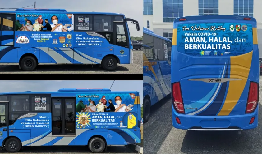 Pemerintah Kota Pekanbaru Luncurkan 5 Bus Vaksin Keliling Untuk Dukung Proses Vaksinasi Keliling