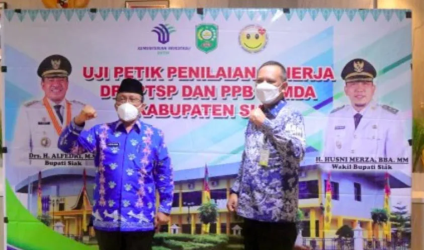 Uji Petik Penilaian Kinerja DPMPTSP Kabupaten, DPMPTSP Kab Siak Masuk 9 Besar dan Satu-satunya Kabupaten di Sumatera