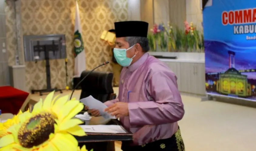 Bupati Siak Alfedri Sampaikan Laporan Pelaksanaan Anggaran Pendapatan dan Belanja Daerah (APBD) Tahun 2020