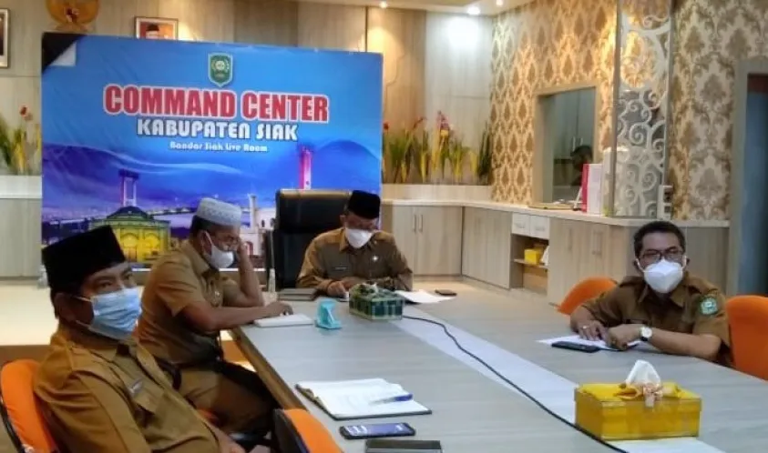 Sekda Arfan Ikuti Focus Group Discussion Virtual Grand Design Riau Digital 2021-2025