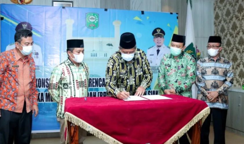 Bupati Alfedri Buka Forum Konsultasi Publik Rancangan Awal Rencana Pembangunan Jangka Menengah Daerah (RPJMD) Kabupaten Siak Tahun 2021-2026