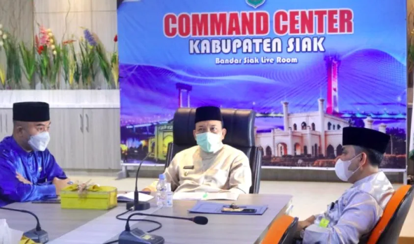 Wabup Siak Husni Merza Ikuti Kegiatan Riau Berwakaf 2021